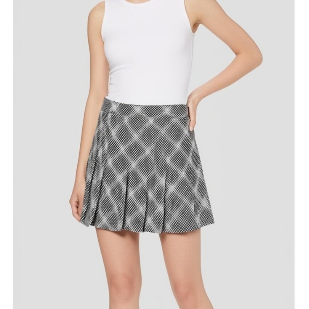 Izod XFG Black and White Checkered Mini Skirt